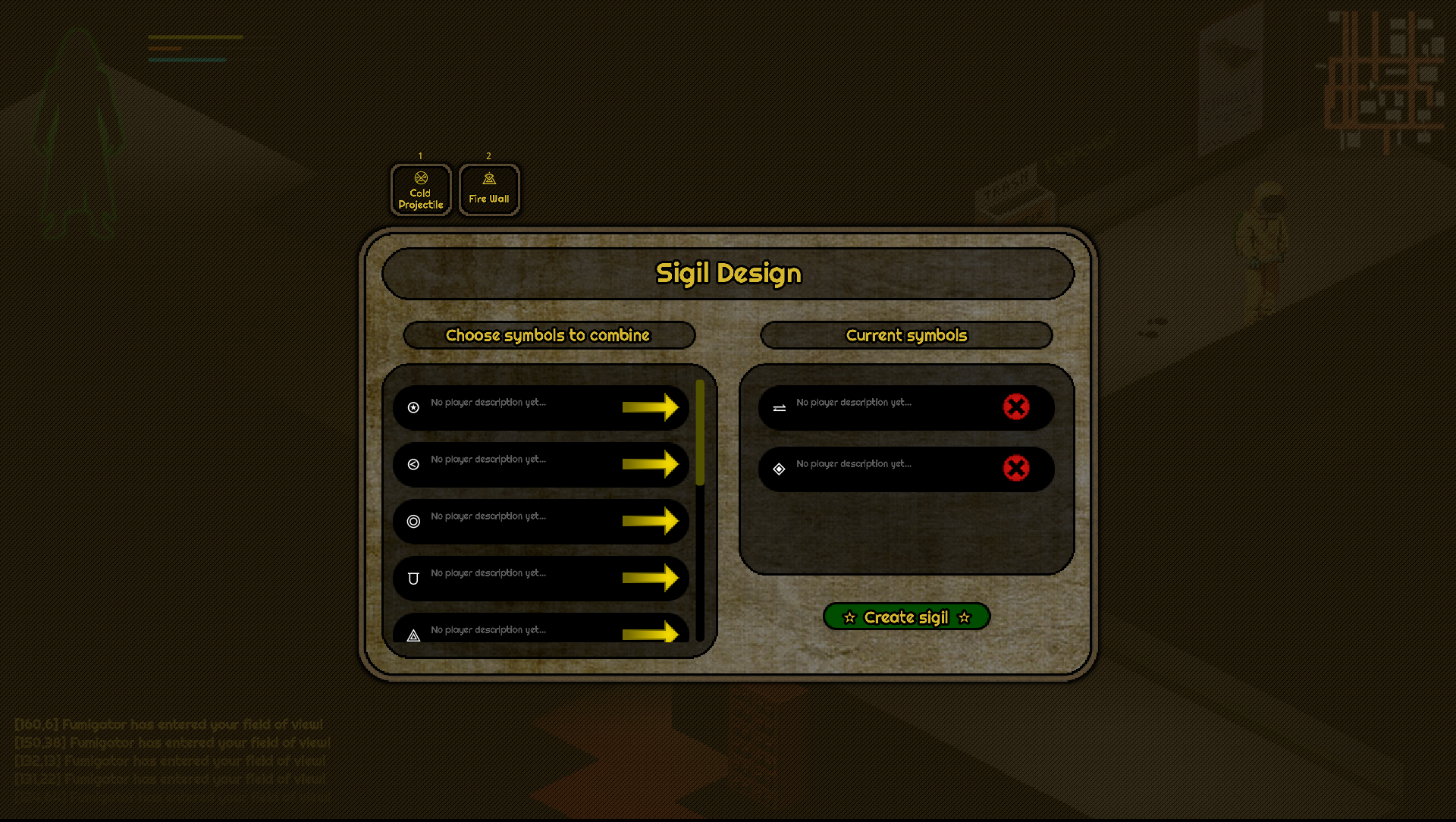 Sigils manifest realities — screenshot
